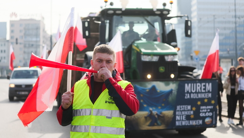 Protest rolników w Warszawie