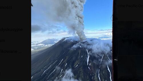 wybuch wulkanu Rosja