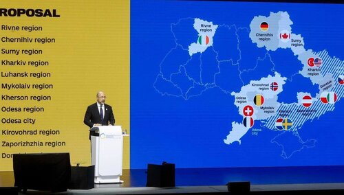 Denys Szmyhal przedstawia mapę odbudowy Ukrainy