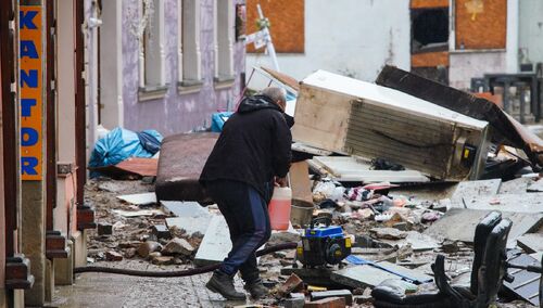 Kłodzko po przejściu fali powodziowej