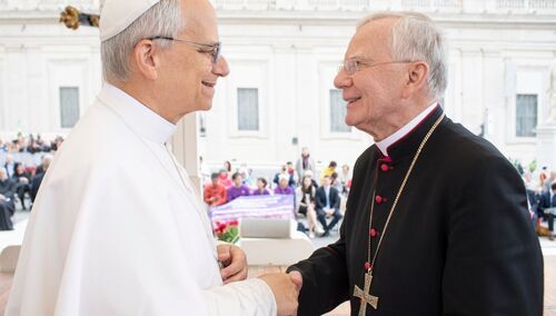 Leon XIV oraz abp Jędraszewski