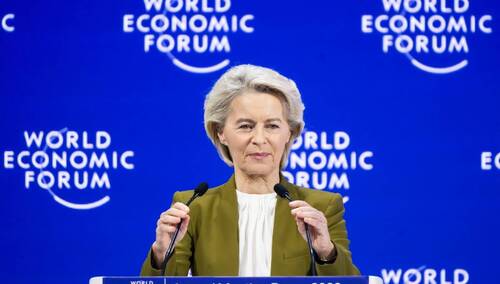 Przewodnicząca Komisji Europejskiej Ursula von der Leyen podczas Światowego Forum Ekonomicznego w Davos