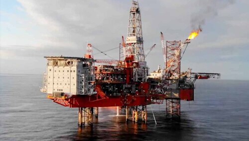 Platforma wiertnicza na Bałtyku