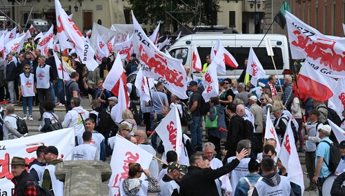 Protest Solidarności - zdjęcie poglądowe
