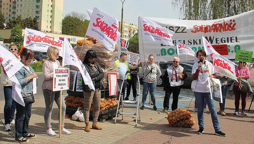 Happening pracowników sklepu