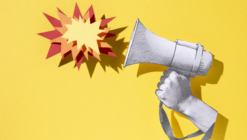 Megafon. Ilustracja poglądowa