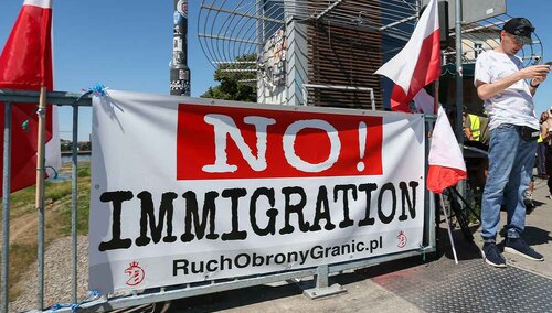 Baner Ruchu Obrony Granic w Słubicach