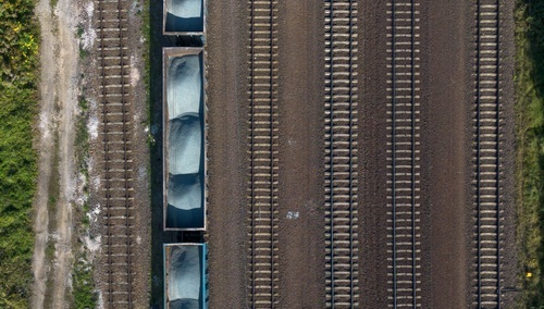 Pociąg PKP Cargo na torach