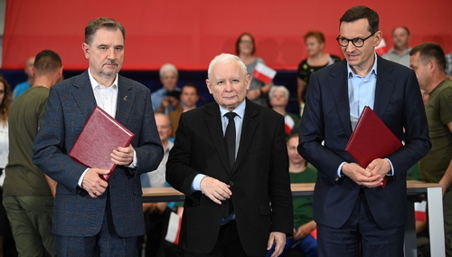 Piotr Duda z premierem Mateuszem Morawieckim