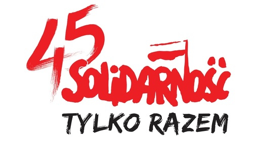 Logo 45-lecia NSZZ "Solidarność"