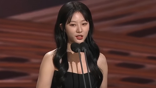 Kim Sae-ron podczas gali KBS Drama Awards w 2021 roku
