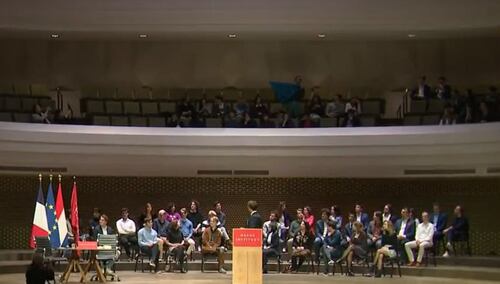 Przemówienie Emmanuela Macrona w Hadze