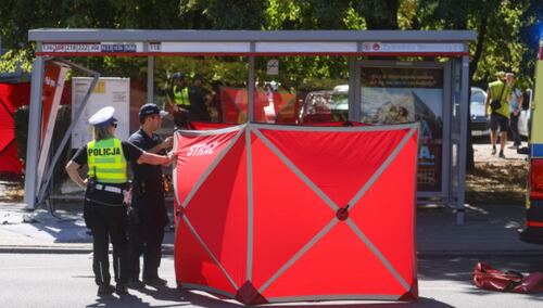 iejsce tragicznego wypadku przy ul. Woronicza w Warszawie