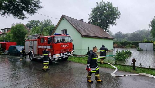 Działania PSP i OSP na terenie woj. opolskiego w związku z występującymi warunkami atmosferycznymi