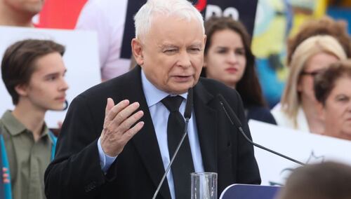 Jarosław Kaczyński w Stawiskach