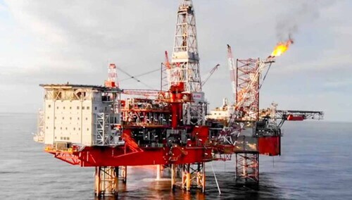 Platforma wiertnicza na Bałtyku