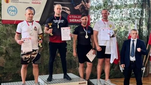Arkadiusz Mruk na najwyższym stopniu podium