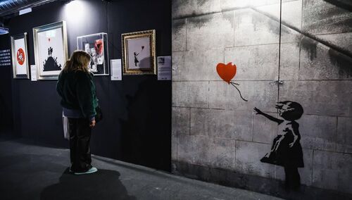 Mediolan, wystawa Banksy`ego