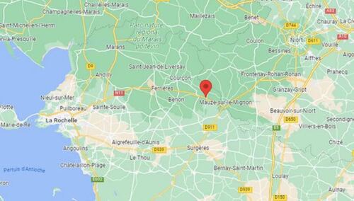 Epicentrum między Niort i La Rochelle na zachodzie kraju