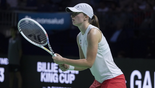 Iga Świątek podczas meczu 