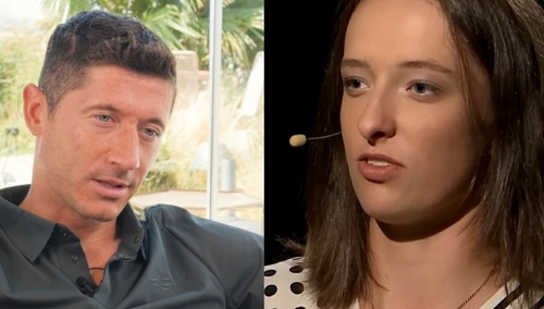 Robert Lewandowski i Iga Świątek
