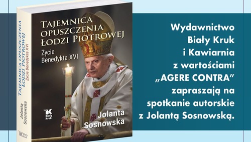 Plakat zapowiadający spotkanie autorskie