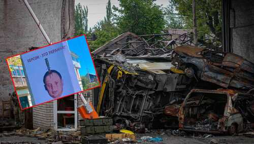 „Idziemy po Ciebie”. Ukraińcy rozwiesili w okupowanym Chersoniu plakaty z jego twarzą [FOTO]