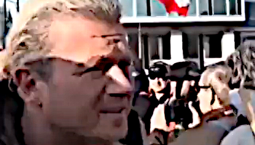 Jarosław Jakimowicz na Marszu Niepodległości