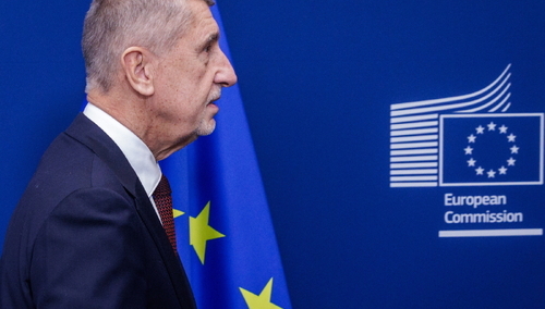 Andrej Babis w Brukseli