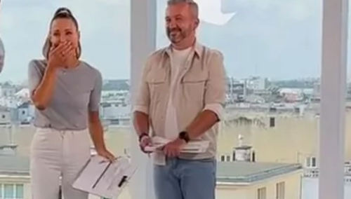 Przerwali występ Rozenek-Majdan i Skórzyńskiego w "Dzień Dobry TVN". Polały się łzy [WIDEO]