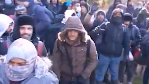 imigranci na granicy z Białorusią