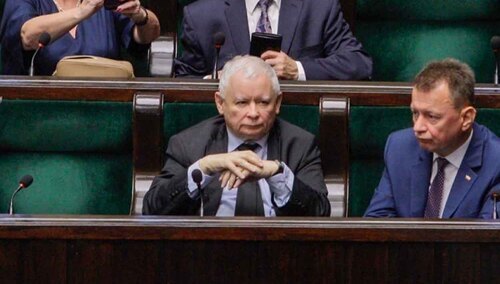 Prezes PiS Jarosław Kaczyński 