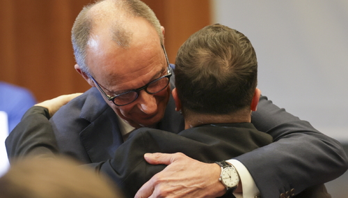 Friedrich Merz i Wołodymyr Zełenski