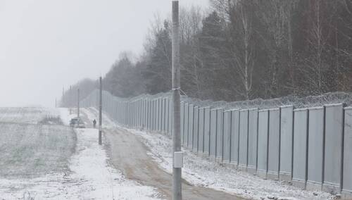 Zapora na granicy z Białorusią