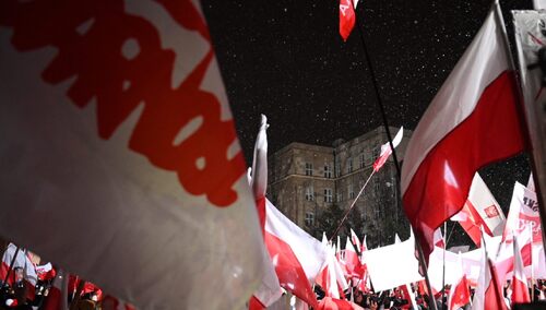 Warszawa, 11.01.2024. Manifestacja "Protest Wolnych Polaków"