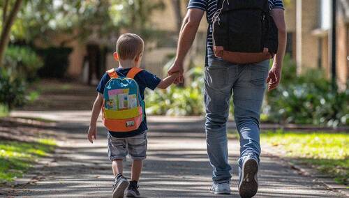 Ojciec z dzieckiem, zdjęcie poglądowe