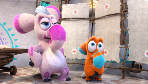 Pluszczaki (Stuffos picteus) z rodziny trębaczy tchórzowatych