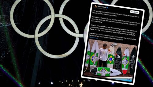 Joao Chianca musiał usunąć wizerunek Chrystusa ze swojej deski surfingowej