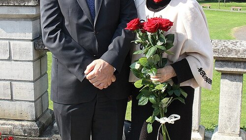 Jan T. Duda z żoną Janiną