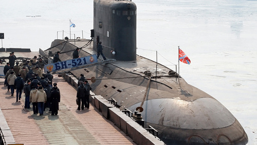 Rosyjski okręt podwodny typu "Kilo". Okręty typu "Warszawianka" są ich ulepszoną wersją