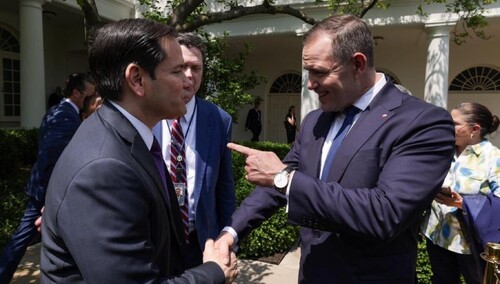 Kandydat na prezydenta Karol Nawrocki spotkał się w Białym Domu z sekretarzem stanu USA Marco Rubio