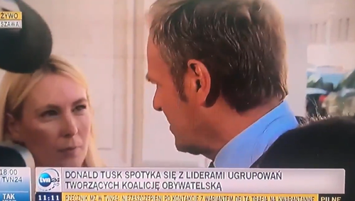 "Dojdzie do strasznych rzeczy". Tusk straszy dziennikarkę TVP, padły mocne słowa [WIDEO]