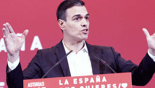 Premier Hiszpanii i lider Hiszpańskiej Socjalistycznej Partii Robotniczej Pedro Sanchez