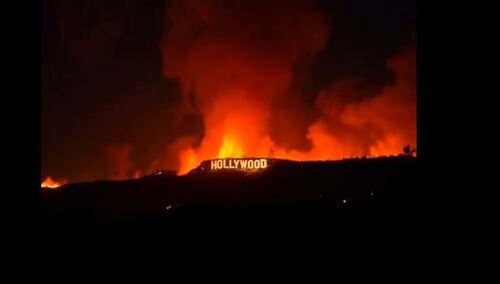 Pożar w Hollywood