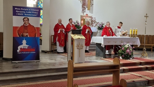 Podkarpacie: Msza św. w intencji Ojczyzny, Ludzi Pracy i NSZZ „Solidarność"