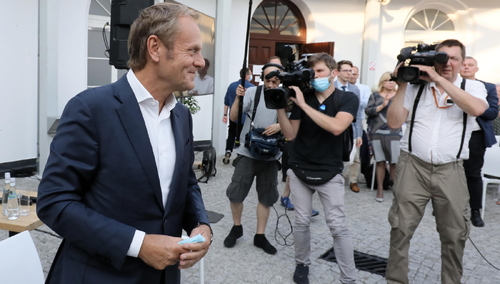 Pełniący obowiązki przewodniczący PO Donald Tusk.