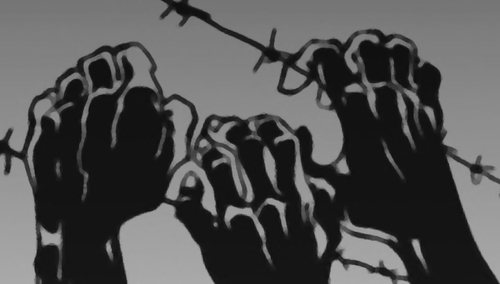 Grafika okładkowa książki "Polenlagry"