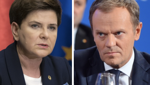 Beata Szydło, Donald Tusk