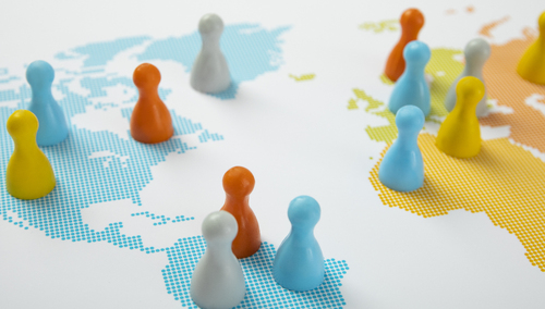 Pionki. Mapa. Ilustracja poglądowa