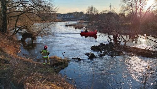 Akcja ratunkowa na rzece Wieprz